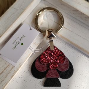 NWT ♠️ Kate Spade Stacked Glitter Keychain